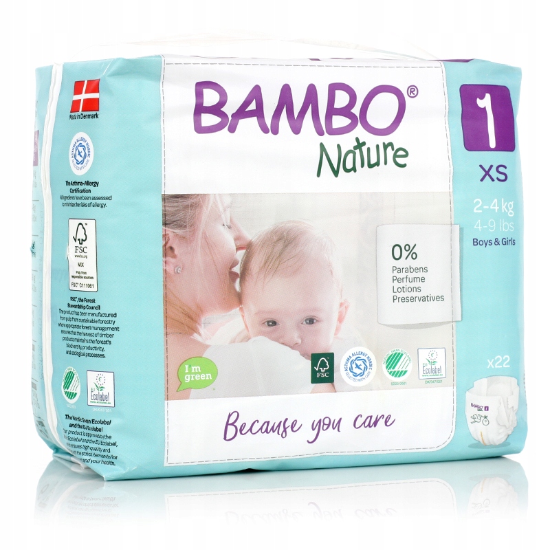 eko pieluchy bambo nature new born 2-4 kg