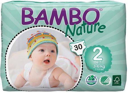 bambo nature pieluchy jednorazowe 2 mini 3-6 kg