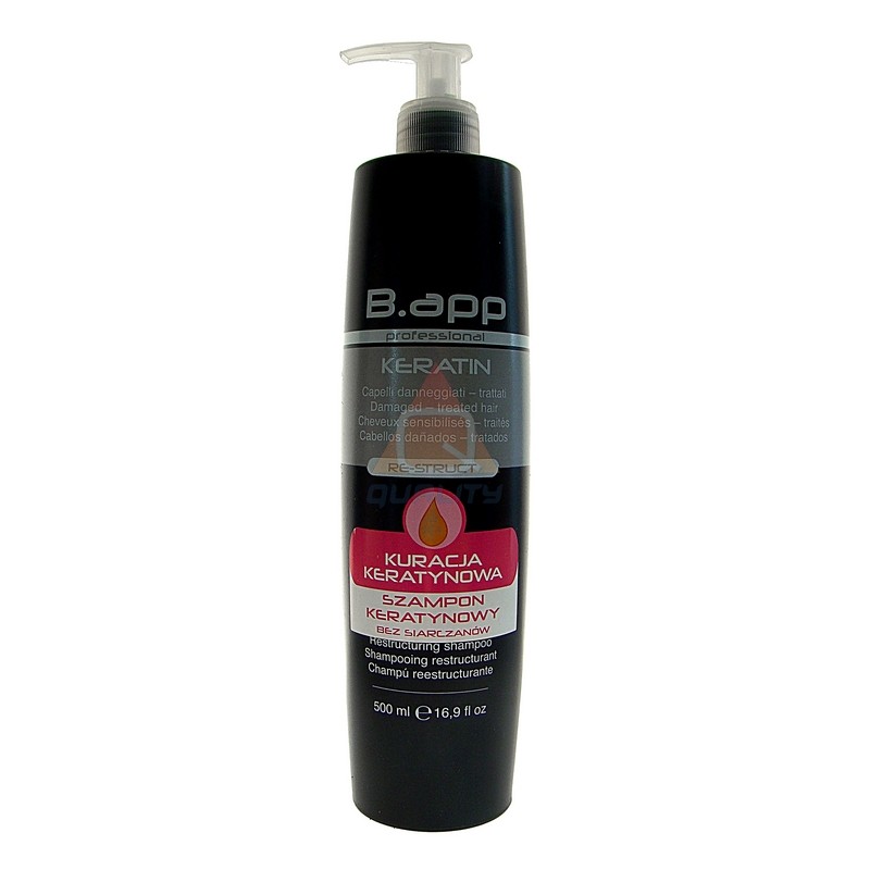 b.app szampon keratynowy bez sls 500ml
