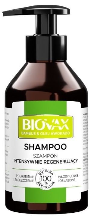 biovax intensywnie regenerujący szampon bambus & avocado