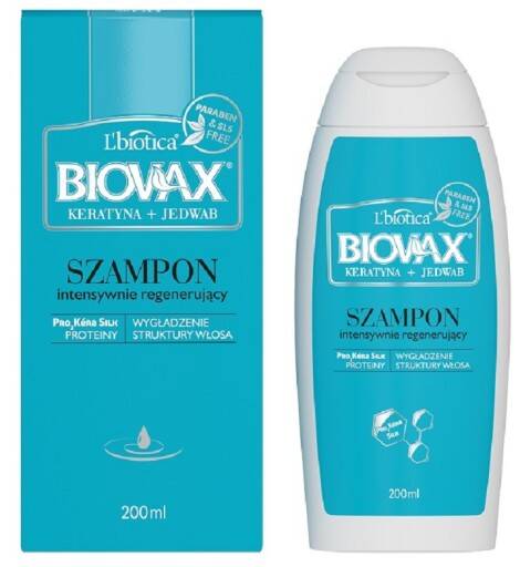biovax intensywnie regenerujący szampon keratyna jedwab