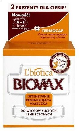 biovax regenerująca maska do włosów suchych i zniszczonych 250 ml