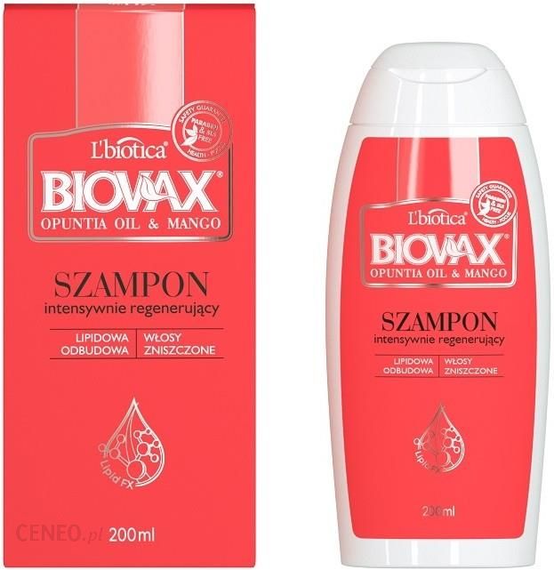 biovax szampon do włosów intensywnie regenerujący opuncja i mango 200ml