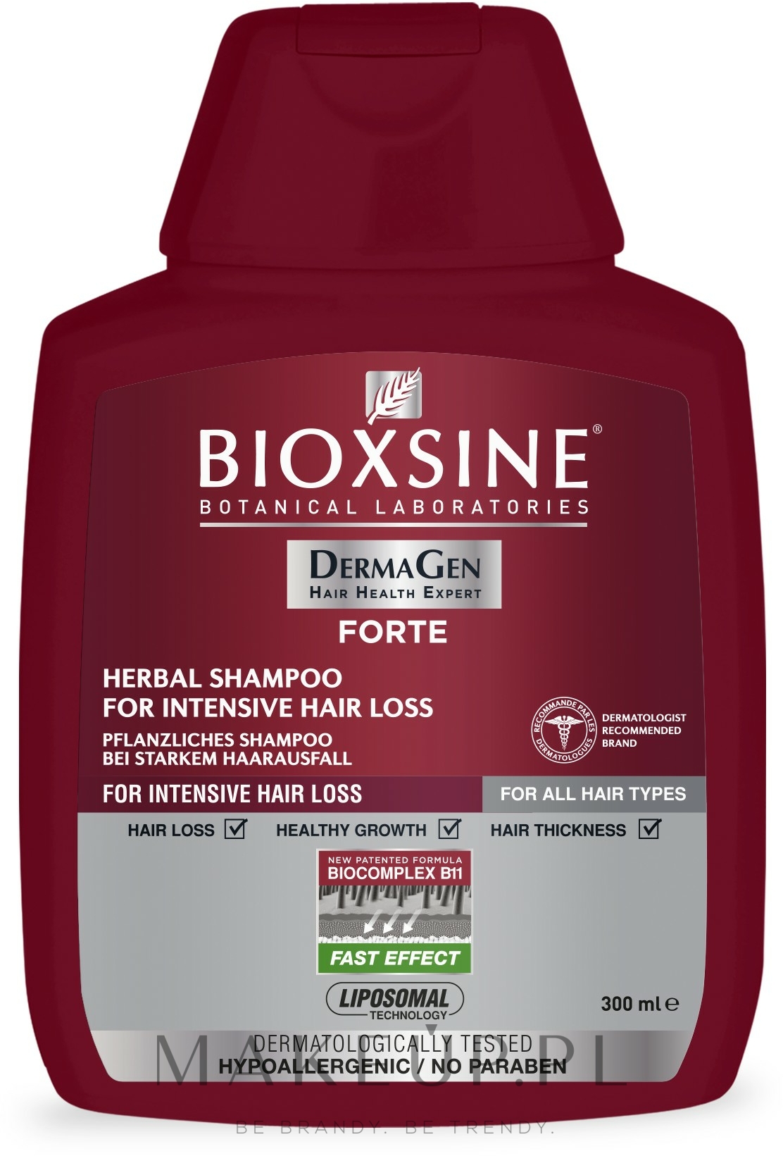 bioxsine dermagen forte szampon 300 ml