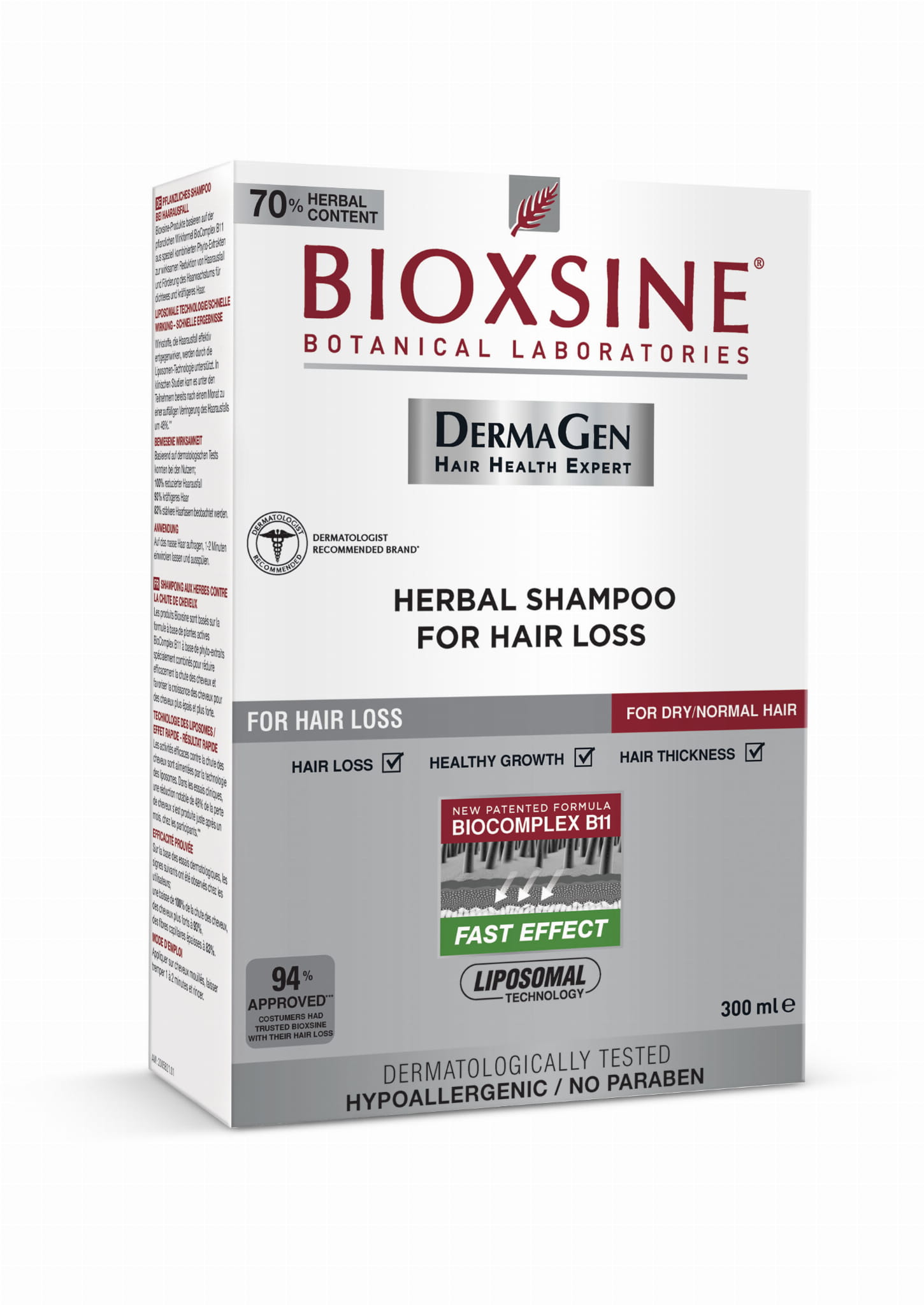 bioxsine szampon do włosów suchych
