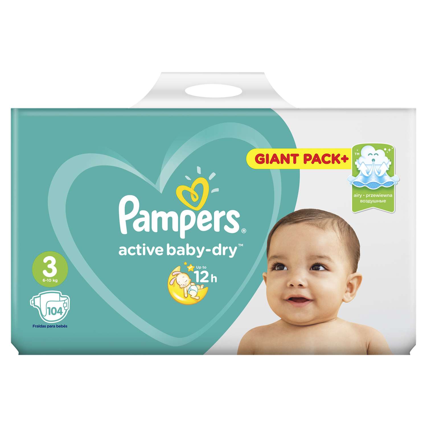 pampers active baby 3 104 szt