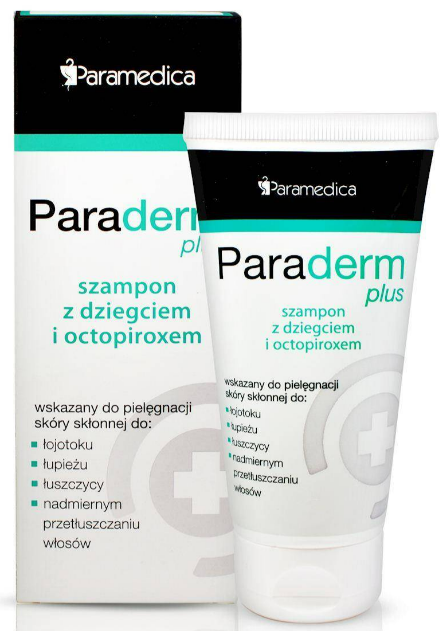 paraderm plus szampon z dzięgciem