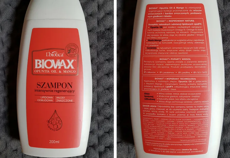 biovax opuncja szampon opinie