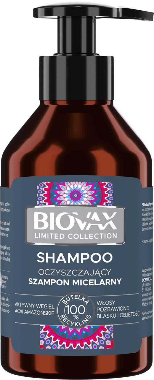 biovax micelarny szampon oczyszczający