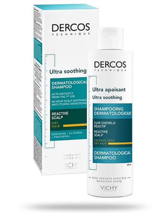 nazwa vichy dercos ultra soothing szampon ultrakojący do włosów suchych