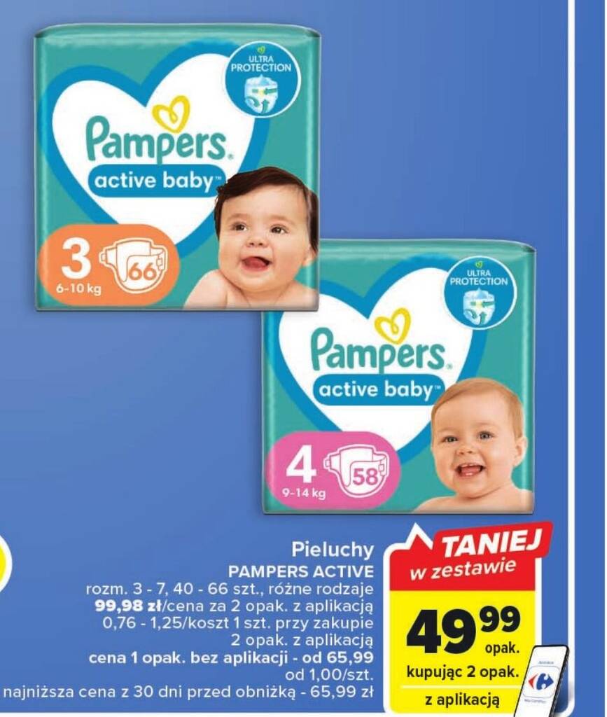 pieluchy pampers promocja carrefour