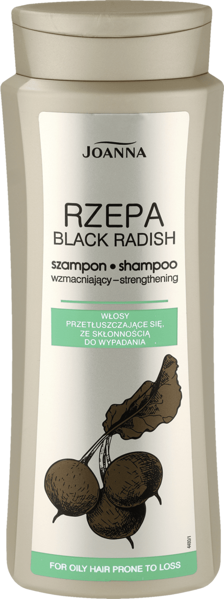szampon z czarnej rzepy przyciemnia włosy