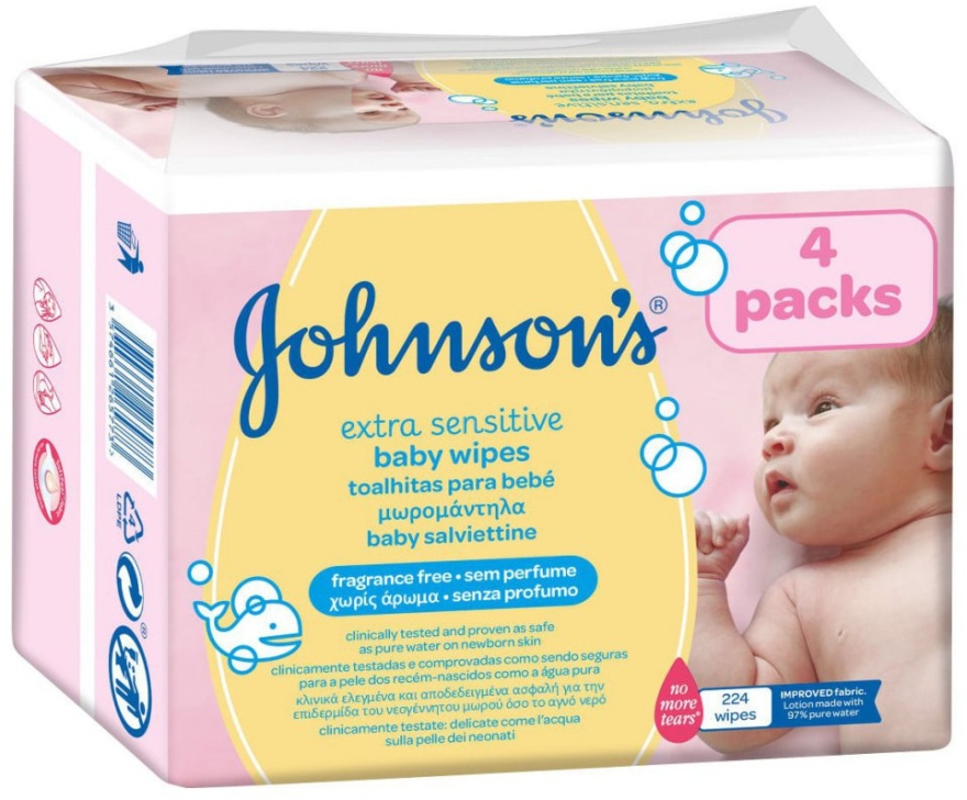 chusteczki nawilżane dla niemowląt johnsons baby