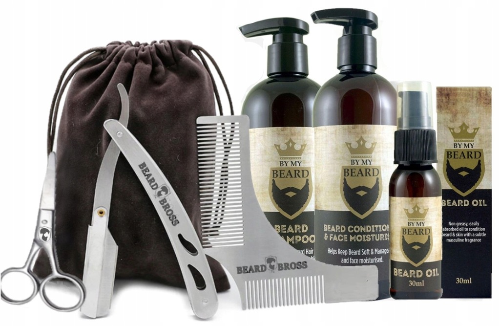zestaw do brody szampon i olejek dla skóry wrażliwej