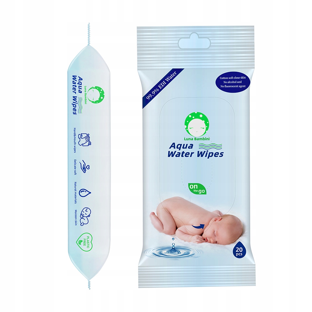 chusteczki dla dzieci nawilżane wodą waterwipes