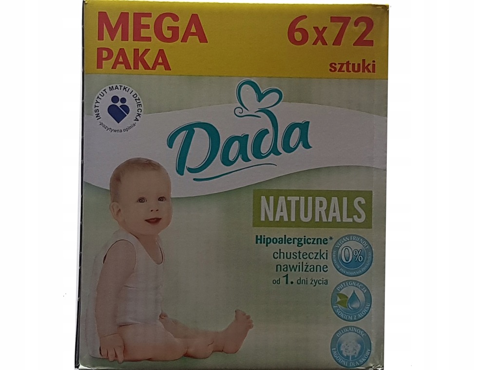 chusteczki nawilżane dada naturals reakcja alergiczna