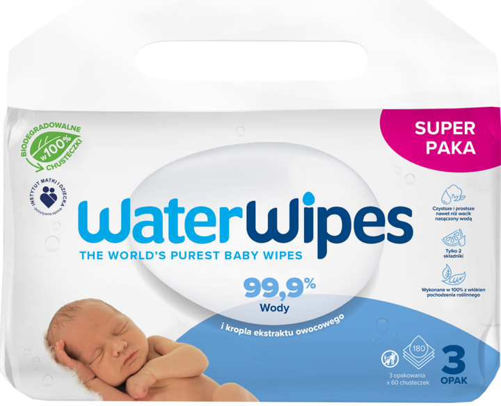 chusteczki nawilżane dla niemowląt waterwipes