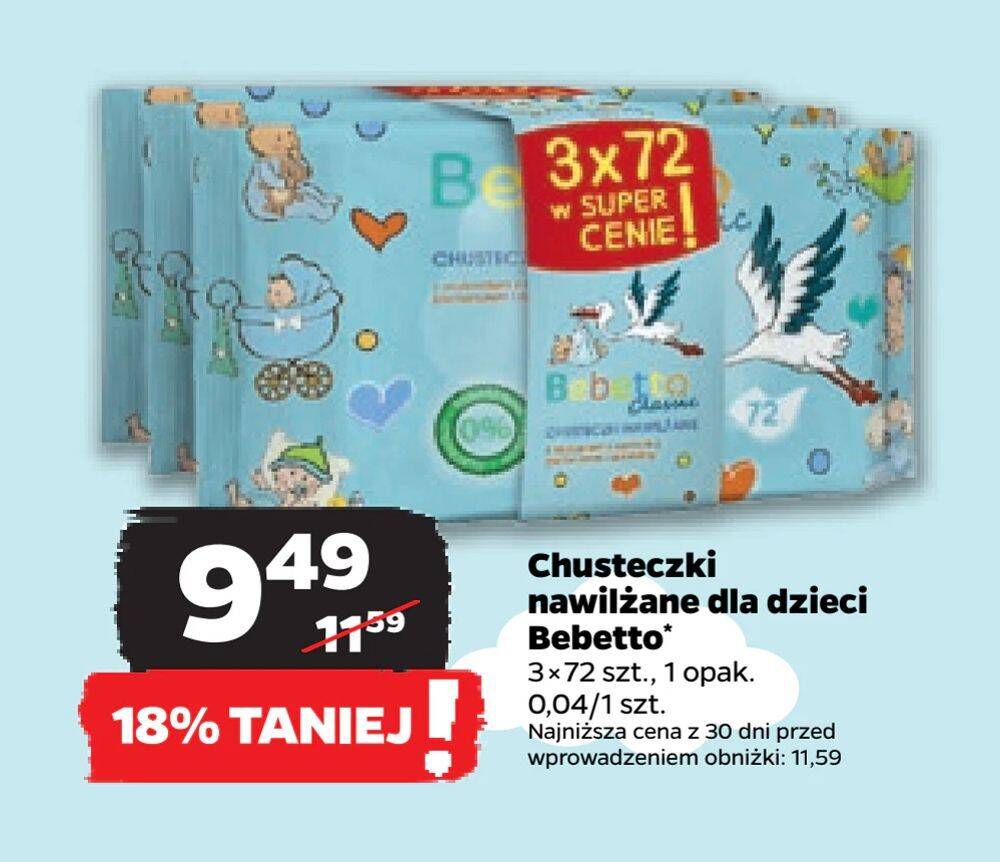 chusteczki nawilżane z netto