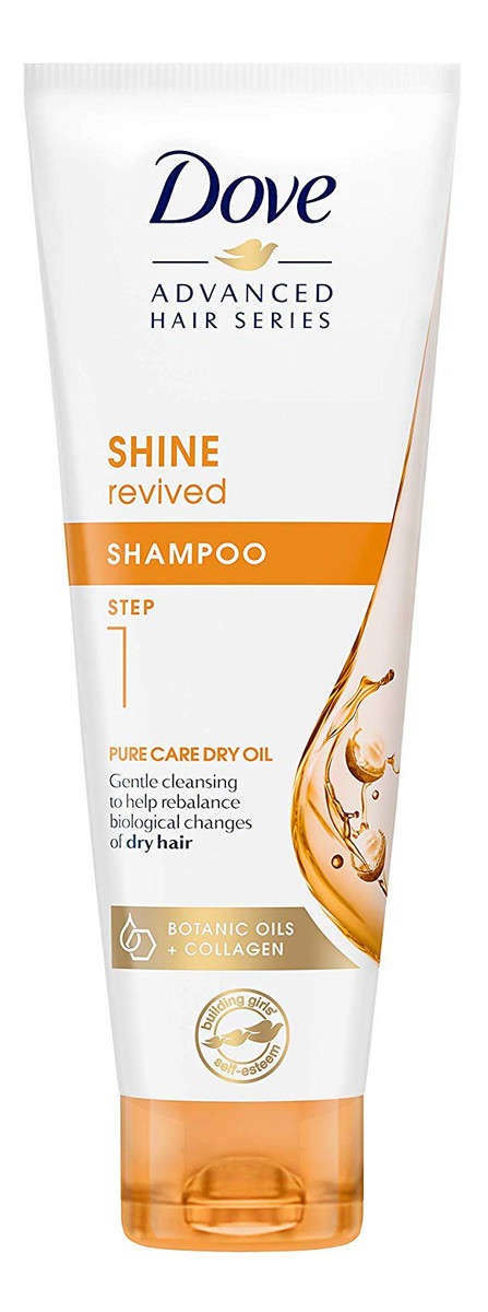 szampon do włosów dove pure care dry oil