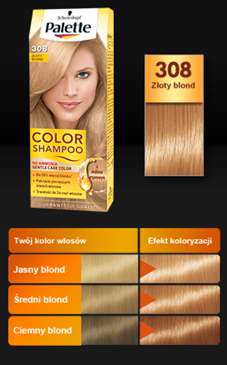 szampon koloryzujący złoty blond