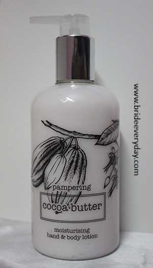 pampering cocoa butter moisturising hand & body lotion
