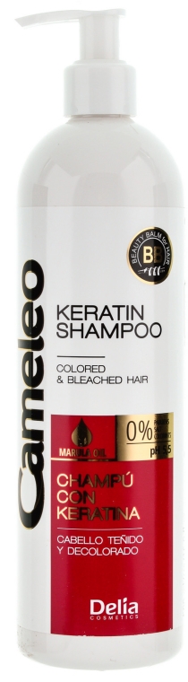 delia cameleo szampon keratynowy do włosów farbowanych