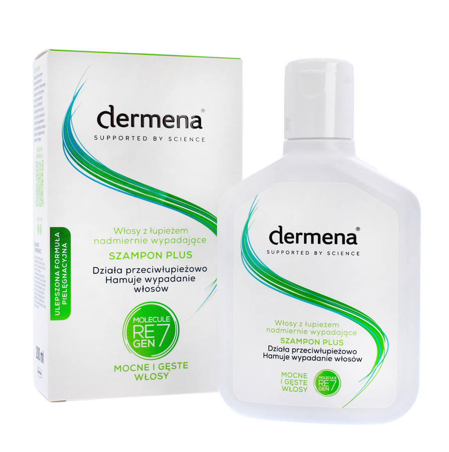 dermena hair care plus szampon przeciwłupieżowy hamujący wypadanie włosów