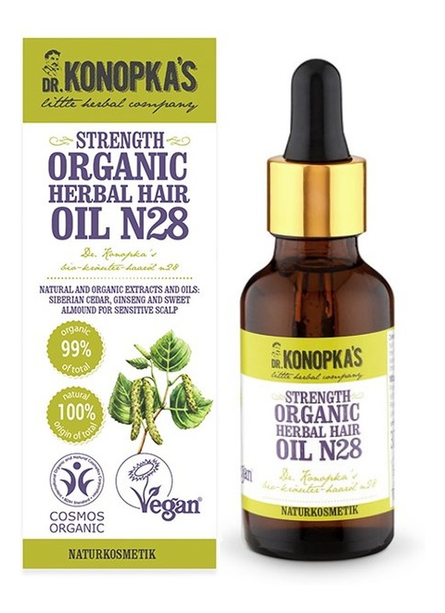 dr konopkas organiczny ziołowy olejek do włosów opinie