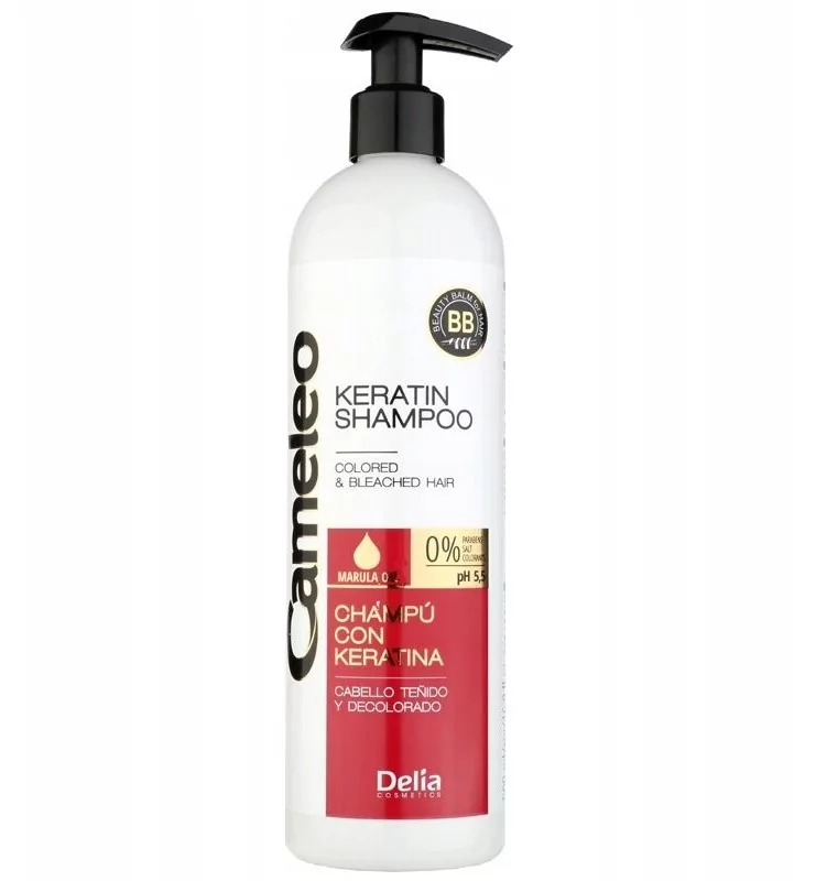 delia cosmetics cameleo bb szampon keratynowy do włosów zniszczonych 500ml