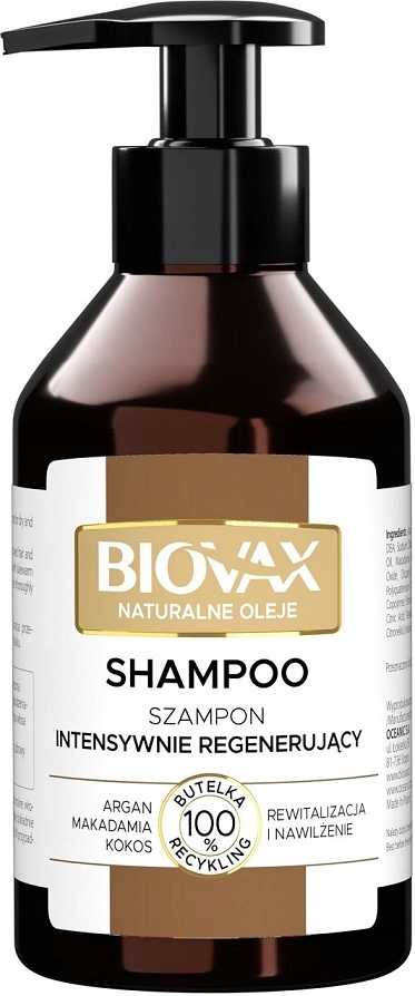 biovax szampon do włosów argan makadamia kokos opinie
