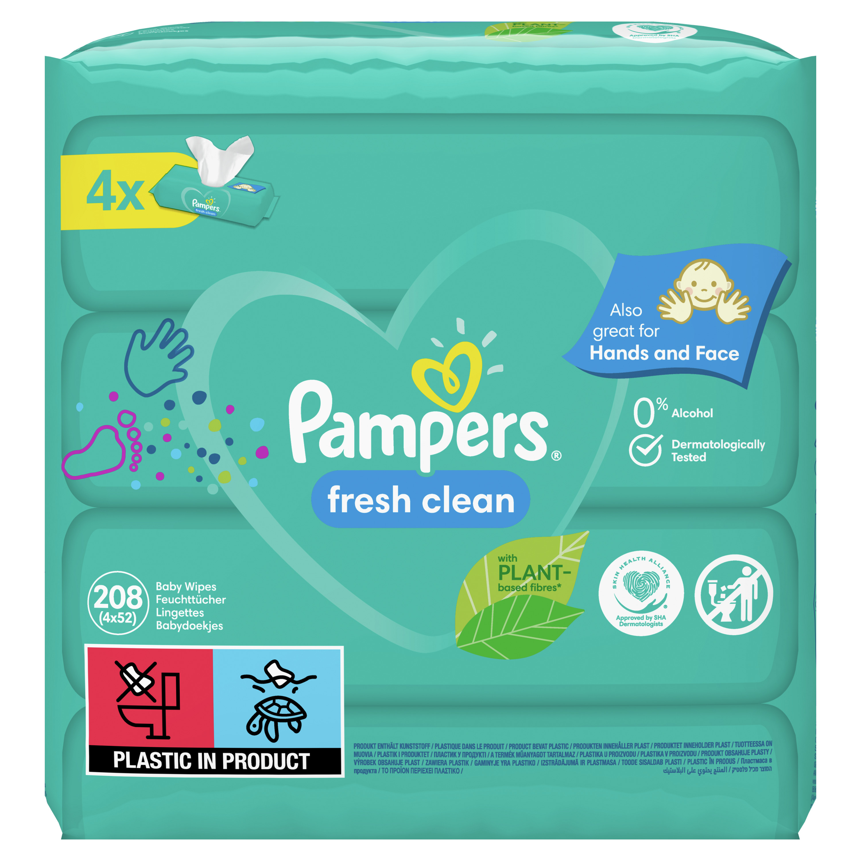 chusteczki nawilżane pampers 6x64 tesco