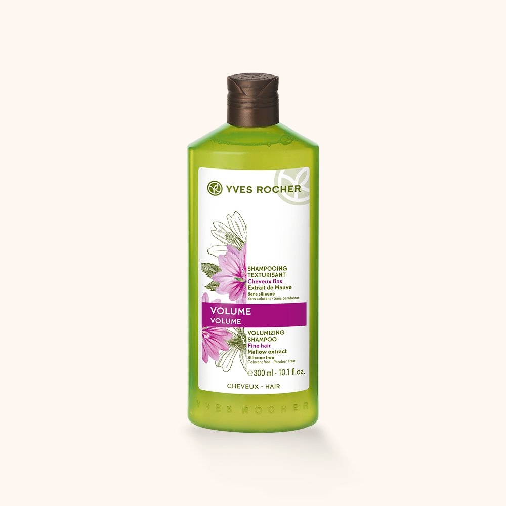 szampon zwiększający objętość włosów z kwiatem malwy bio