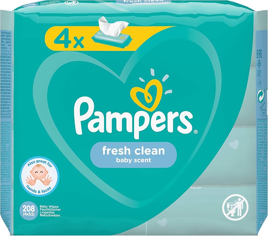 pampers chusteczki 4 qpczki