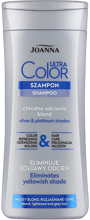 niebieski szampon do włosów blond joanna
