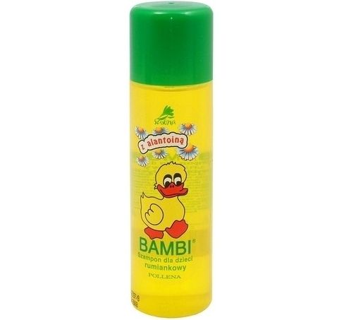 żółty szampon dla dzieci bambi