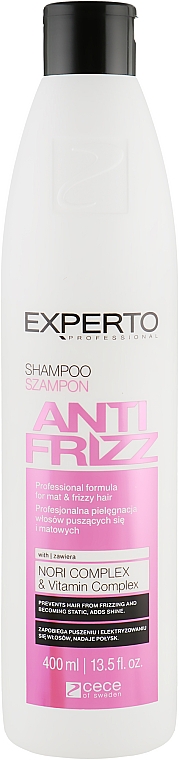 experto anti frizz szampon do włosów puszących się