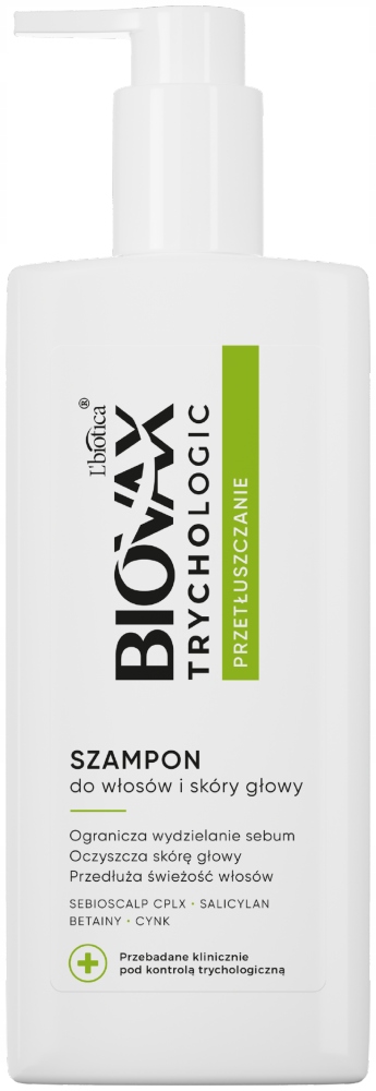 lbiotica biovax szampon do włosów przetłuszczających szampon