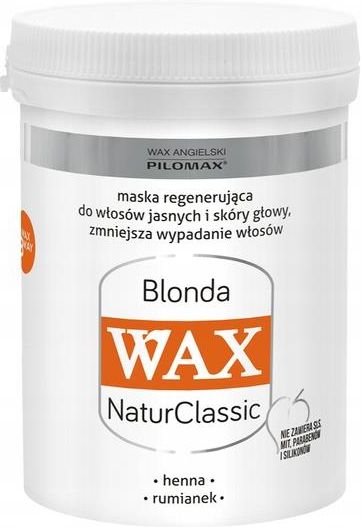odżywka wax do włosów włosy jasnr
