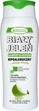 hipoalergiczny szampon biały jeleń z naturalnym chlorofilem