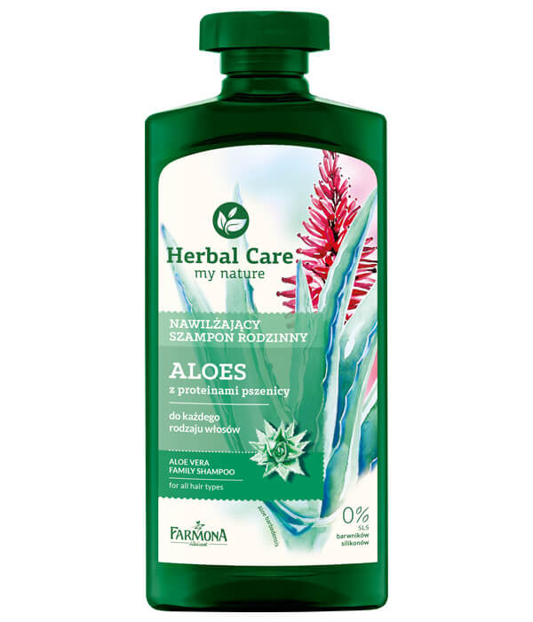 farmona herbal care szampon nawilżający do włosów aloes