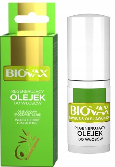 lbiotica biovax regenerujący olejek do włosów bambus & olej avocado