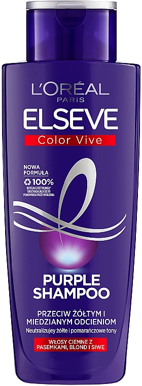 fioletowy szampon przeciw żółtym refleksom