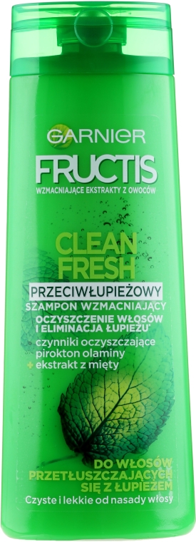 garnier fructis clean fresh przeciwłupieżowy szampon wzmacniający do włosów