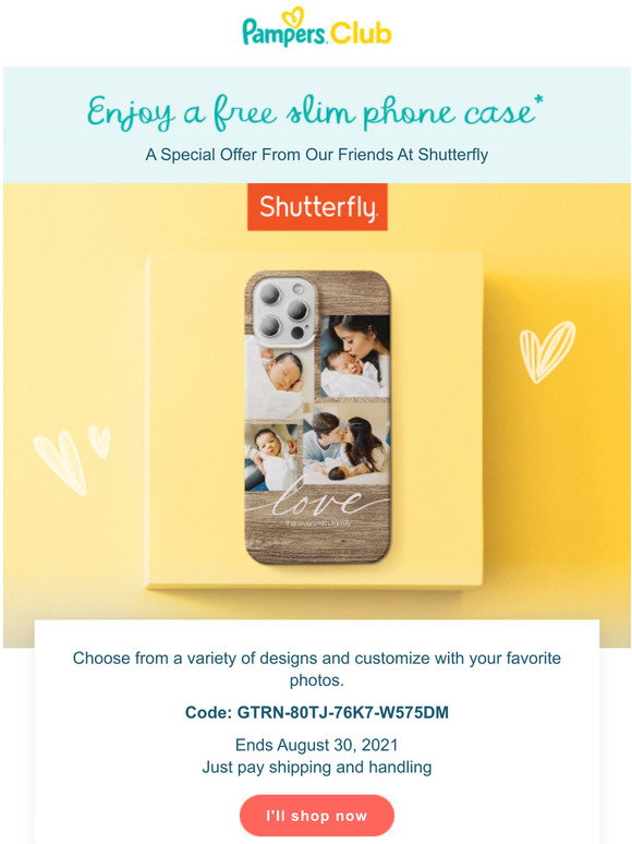ghow to order free photos on shutterfly pampers reards