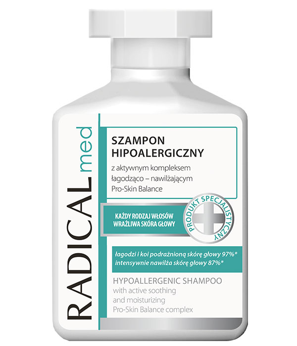 hipoalergiczny szampon do podrażnionej skóry głowy