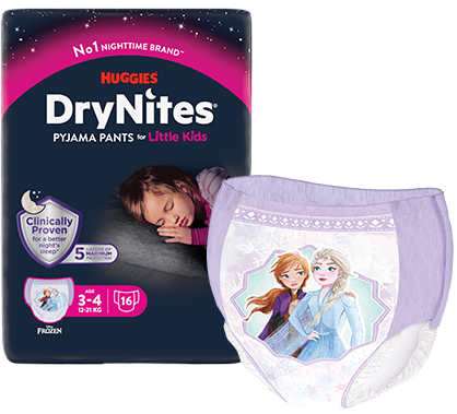 huggies drynites girl pyjama