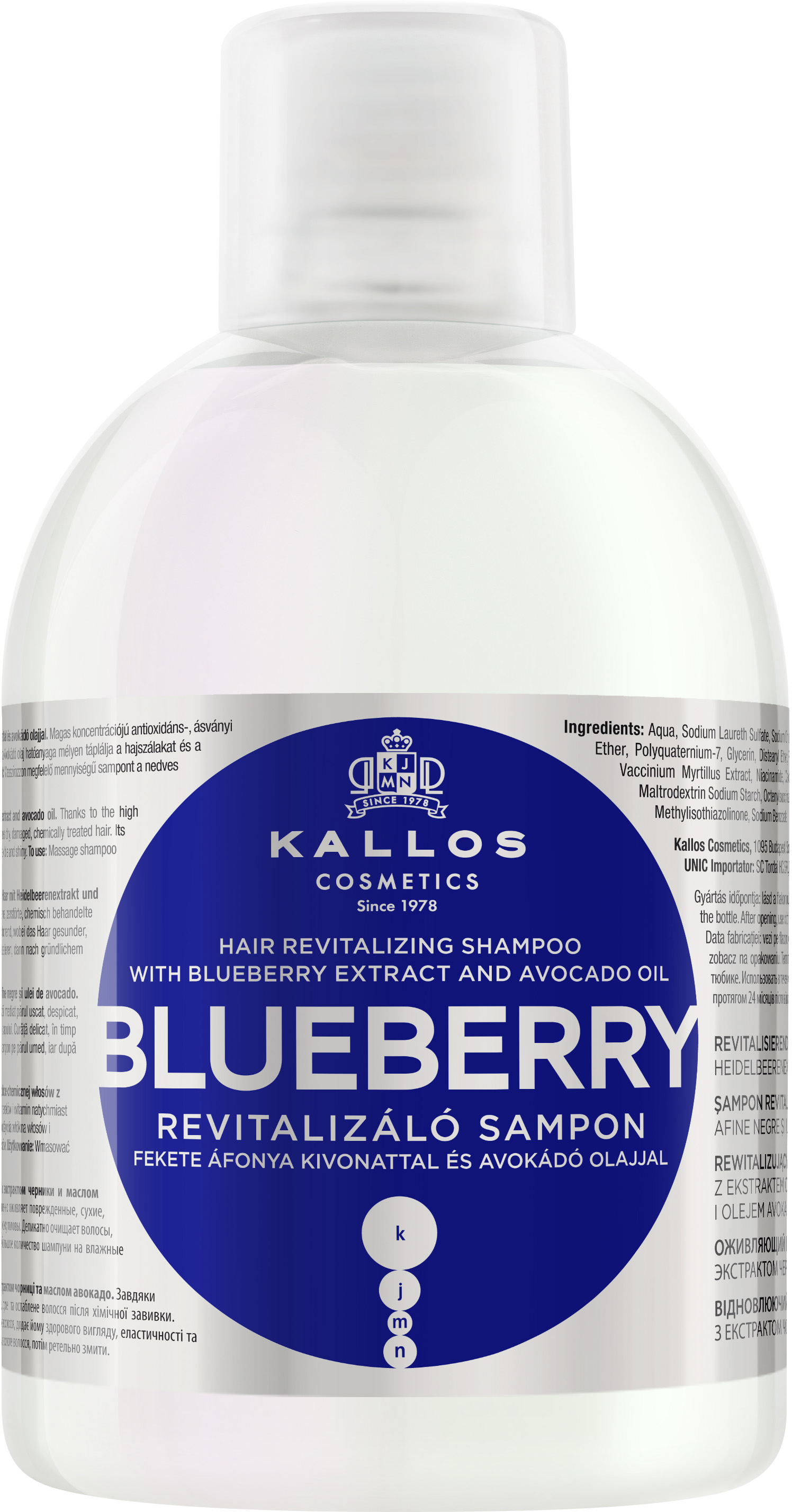 kallos cosmetics blueberry szampon włosów