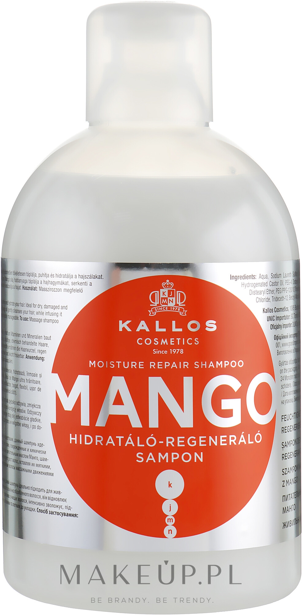 kallos mango regenerujący szampon do włosów wizaz
