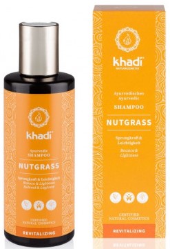 khadi szampon do włosów przetłuszczających się nutgrass i kurkuma
