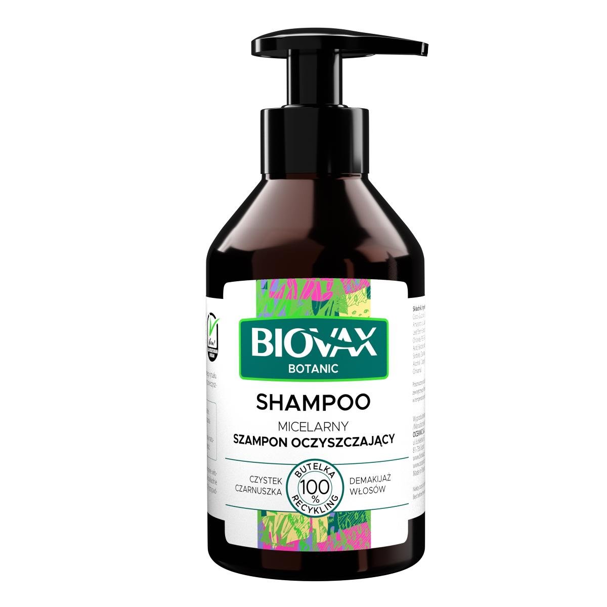 l biotica biovax botanic szampon micelarny czystek i czarnuszka
